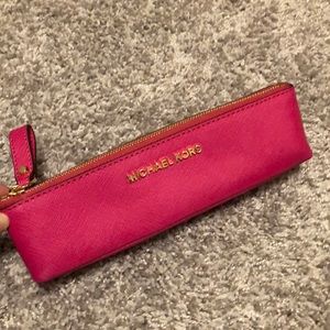 Michael Kors Hot Pink Pencil Case